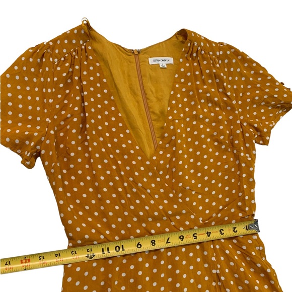 Cotton Candy Polka Dot V-neck Romper Size Small - Picture 9 of 17